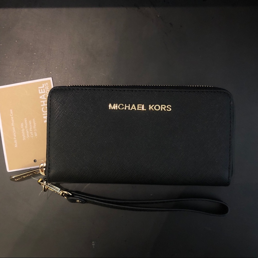 Michael Kors jet set wallet, black